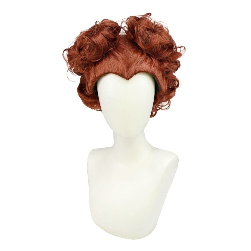 RED Queen Wig w/ Cap Grubify Father Witch Cosplay Halloween - Picture 10 of 10